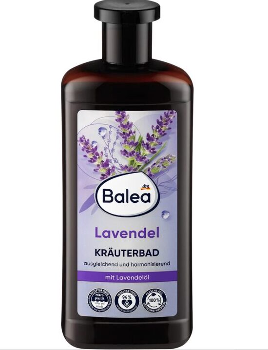 Balea vannas putas ar lavandu un lavandu eļļām, 500 ml